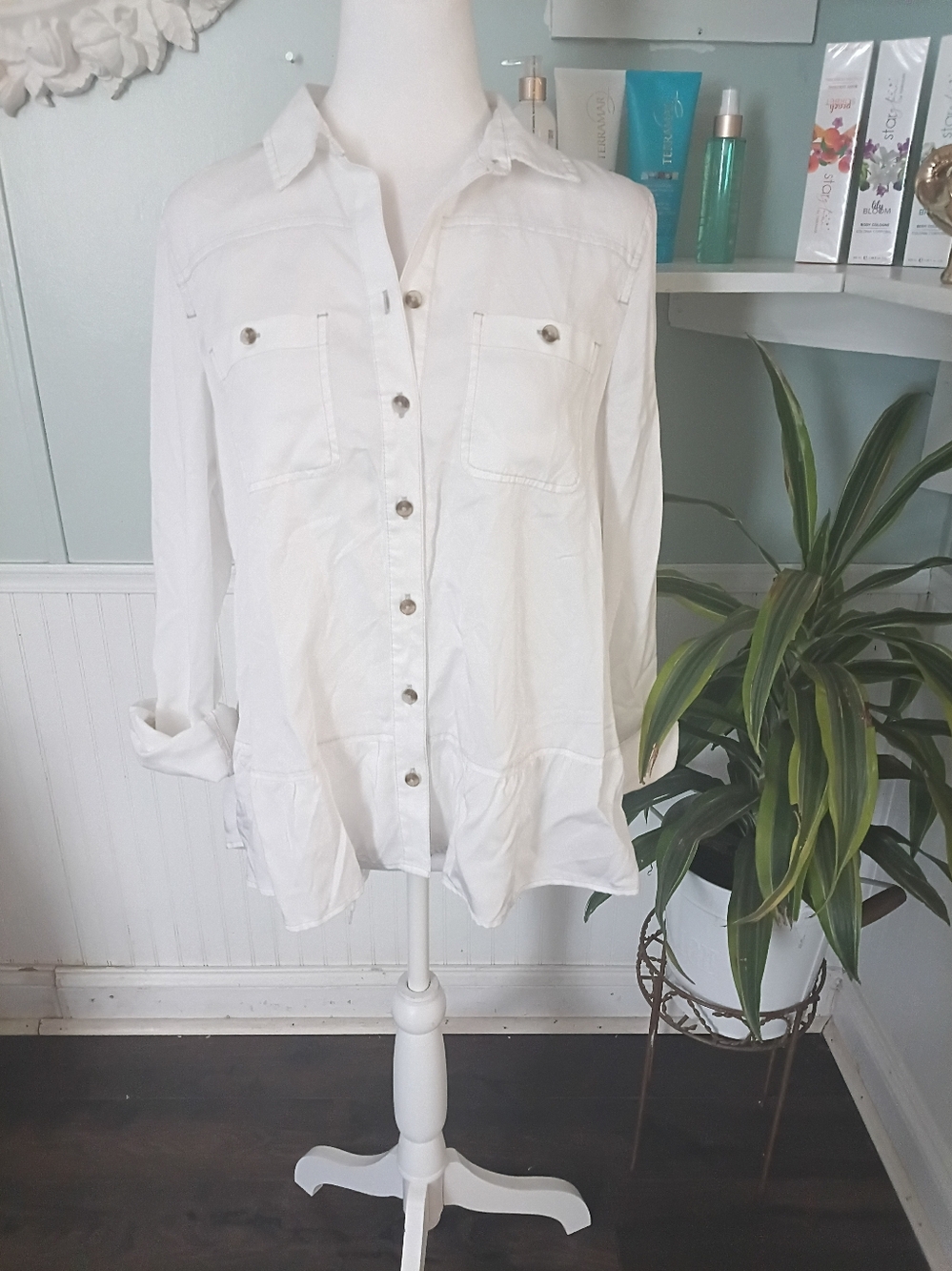 new directions White Women's Button-Up Top